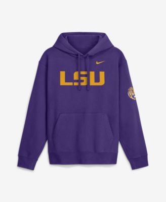 Men's Purple LSU Tigers 2026 Sideline Club Fleece Hoodie