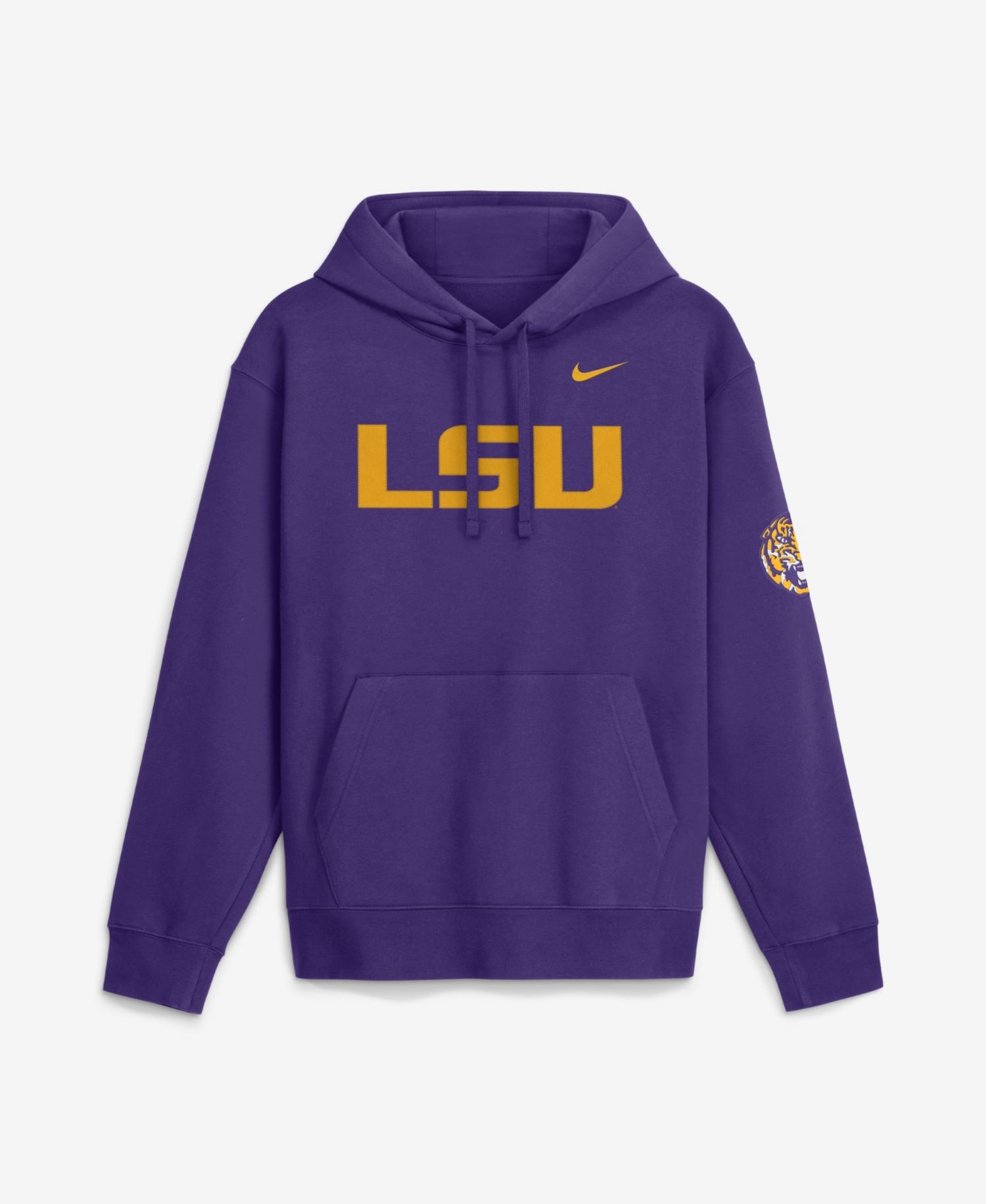 Men's Purple LSU Tigers 2026 Sideline Club Fleece Hoodie