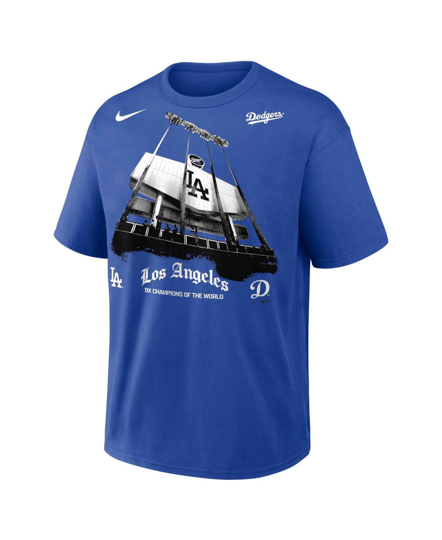 Men's Royal Los Angeles Dodgers 9x Champions of the World Local Max90 T-Shirt