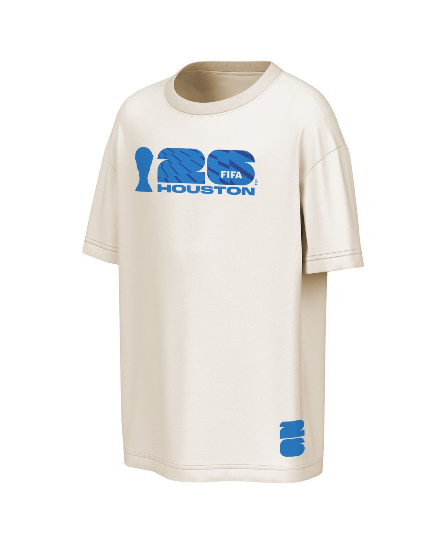 Men's Natural FIFA World Cup 2026 Houston Big City Poster T-Shirt