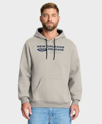 Men's Off White New Orleans Pelicans Crossover Collection Blocked Shot Premium Pullover Hoodie