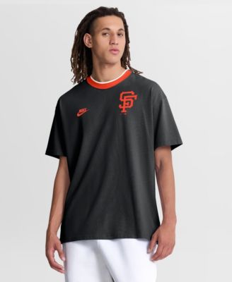 Men's Black San Francisco Giants Cooperstown Collection Ringer T-Shirt