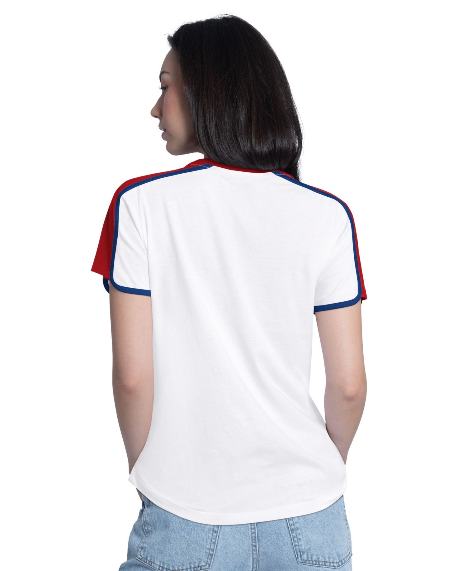 Women's White Philadelphia Phillies First Lane Fashion T-Shirt