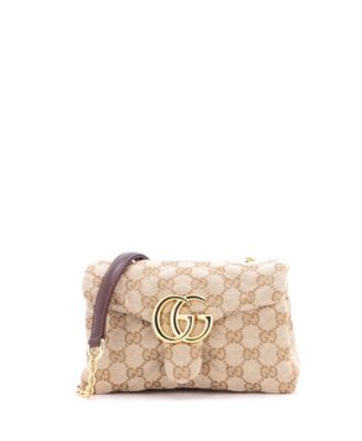 Mini GG Marmont NM Flap Bag GG Canvas