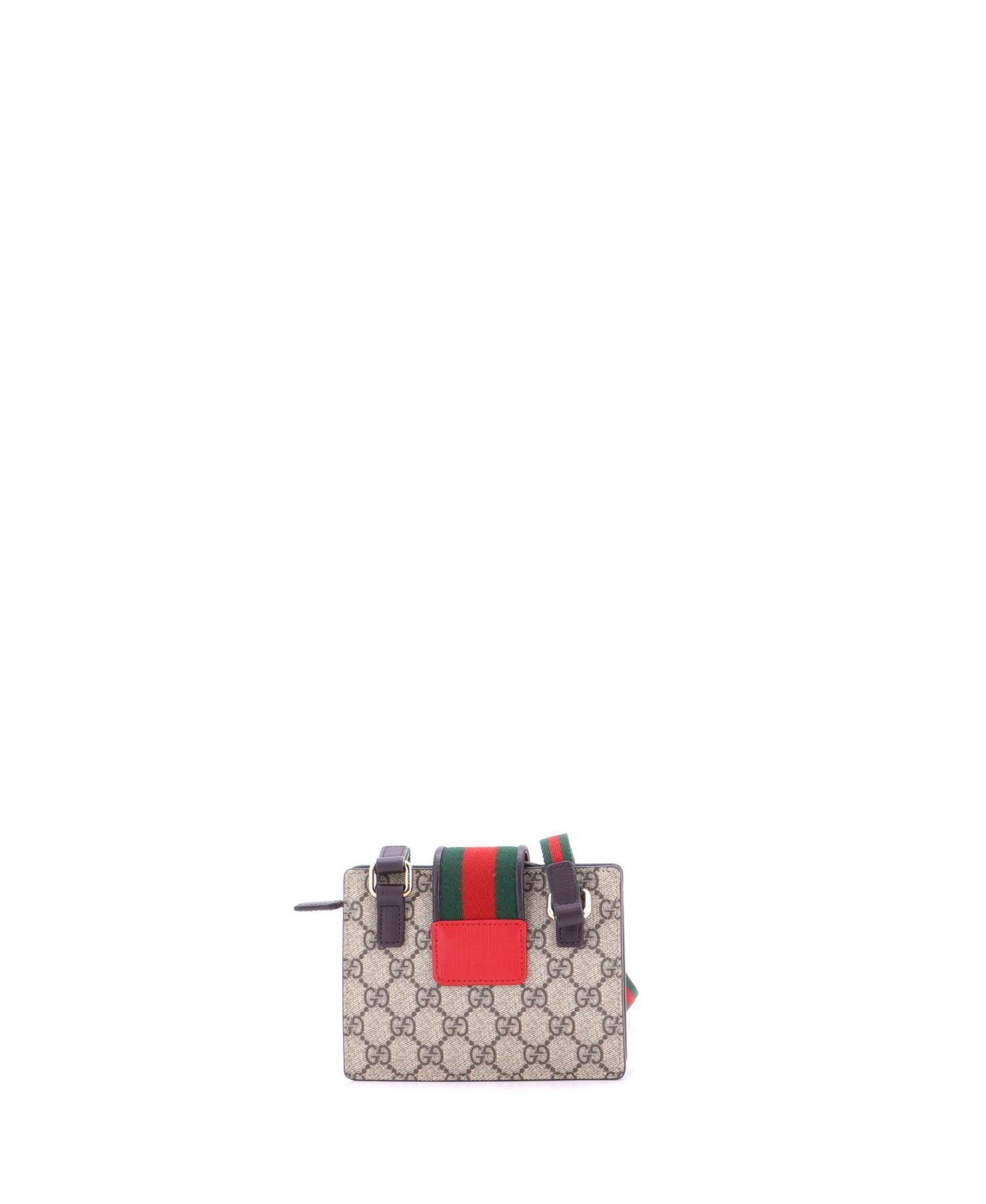 Children's Web Heart Shoulder Bag GG Coated Canvas