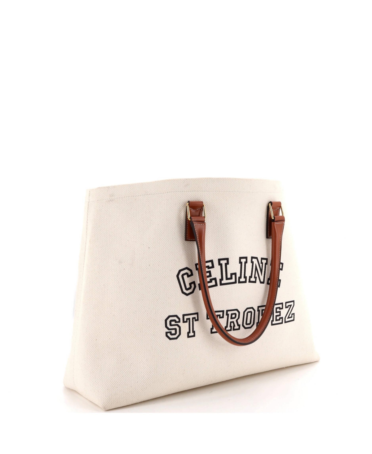 Pre-Owned Celine St. Tropez Horizontal Cabas Tote Canvas with Leather