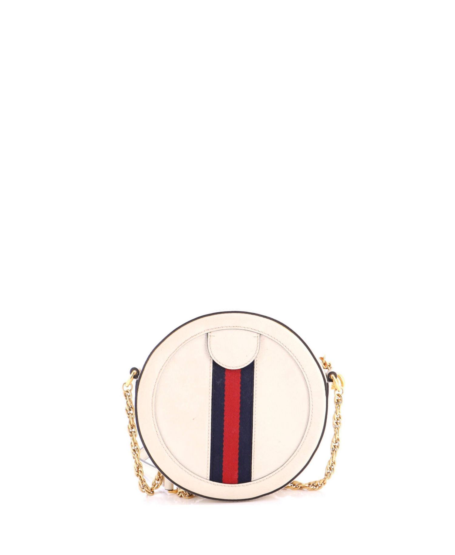 Mini Ophidia Round Shoulder Bag Leather