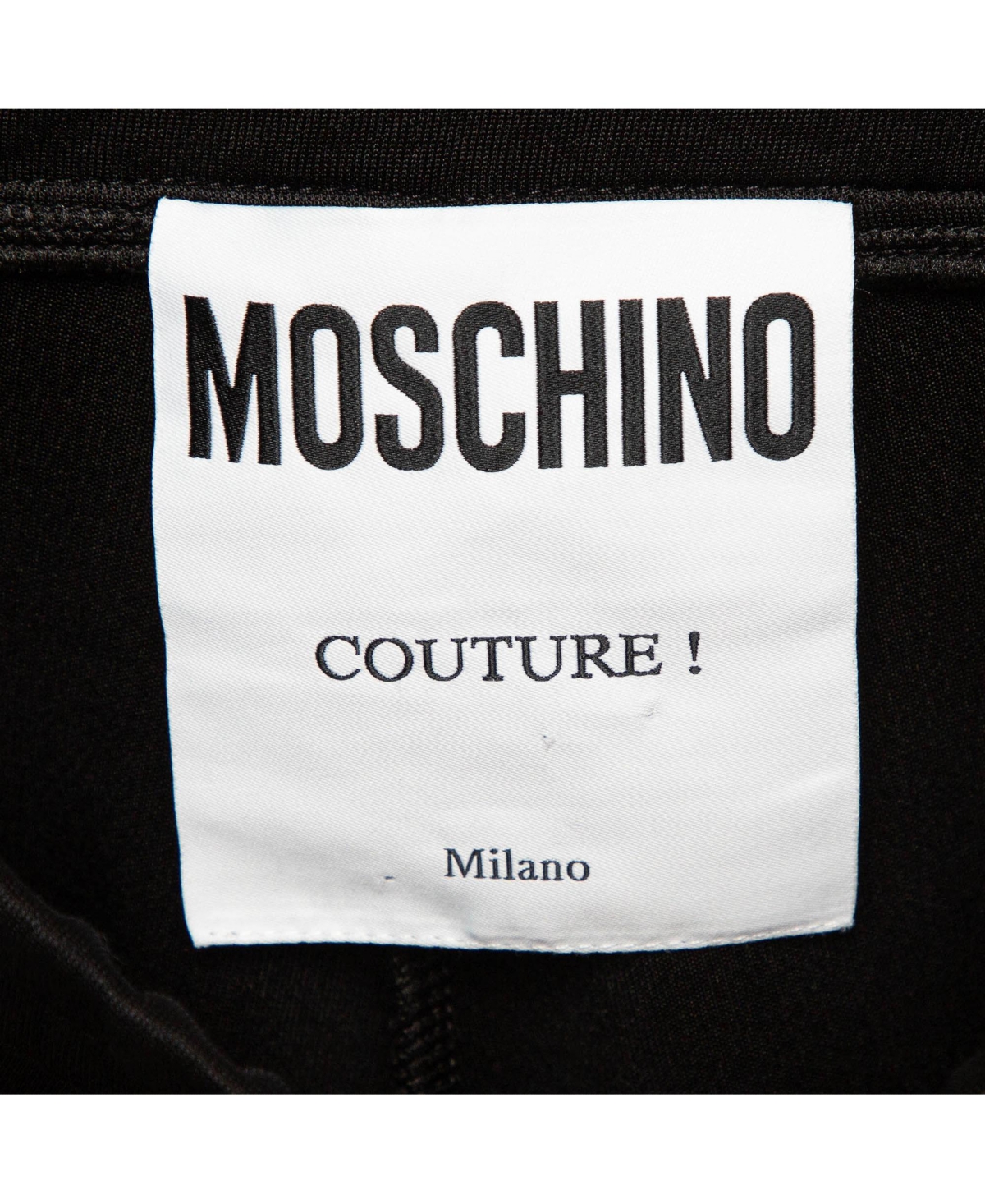 Pre-Owned Moschino Men's Logo Side Strip Stretch Knit Track Pants