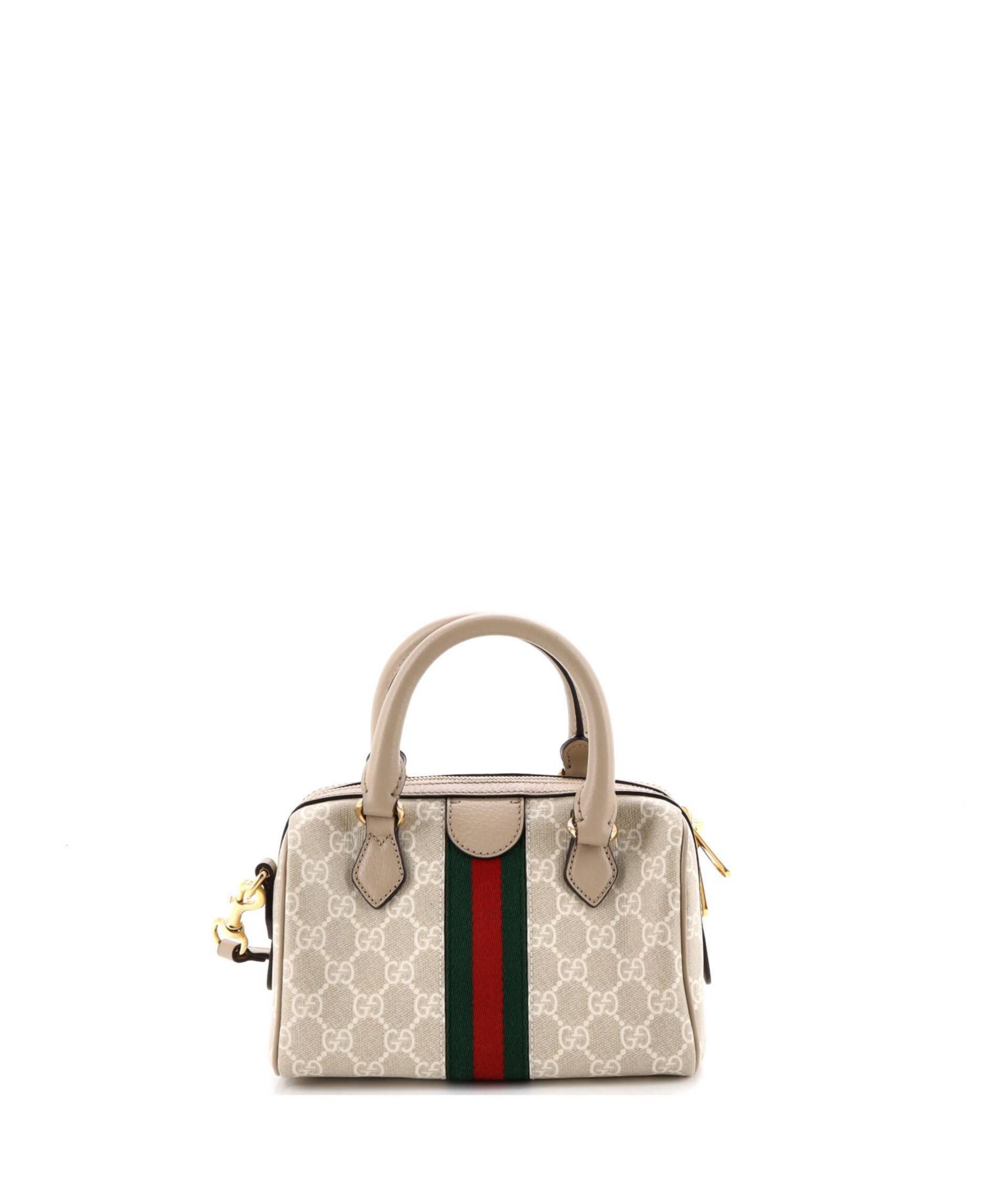 Mini Ophidia Convertible Boston Bag GG Coated Canvas