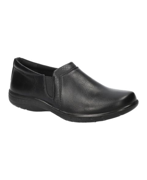 Женские балетки Easy Street Moira Slip-On Flats, цвет: Чёрный змеиный
