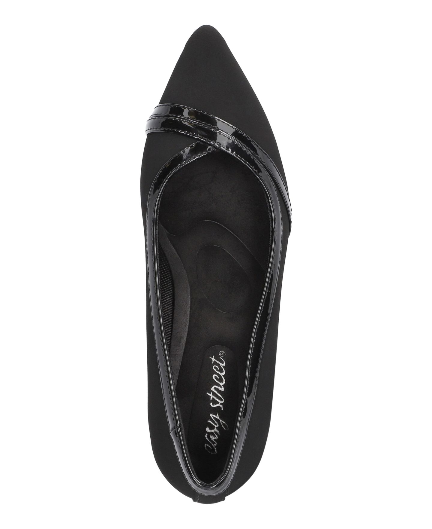 Женские туфли Easy Street Maye Pointed Toe Pumps, цвет: Чёрный лаковый — фото 4