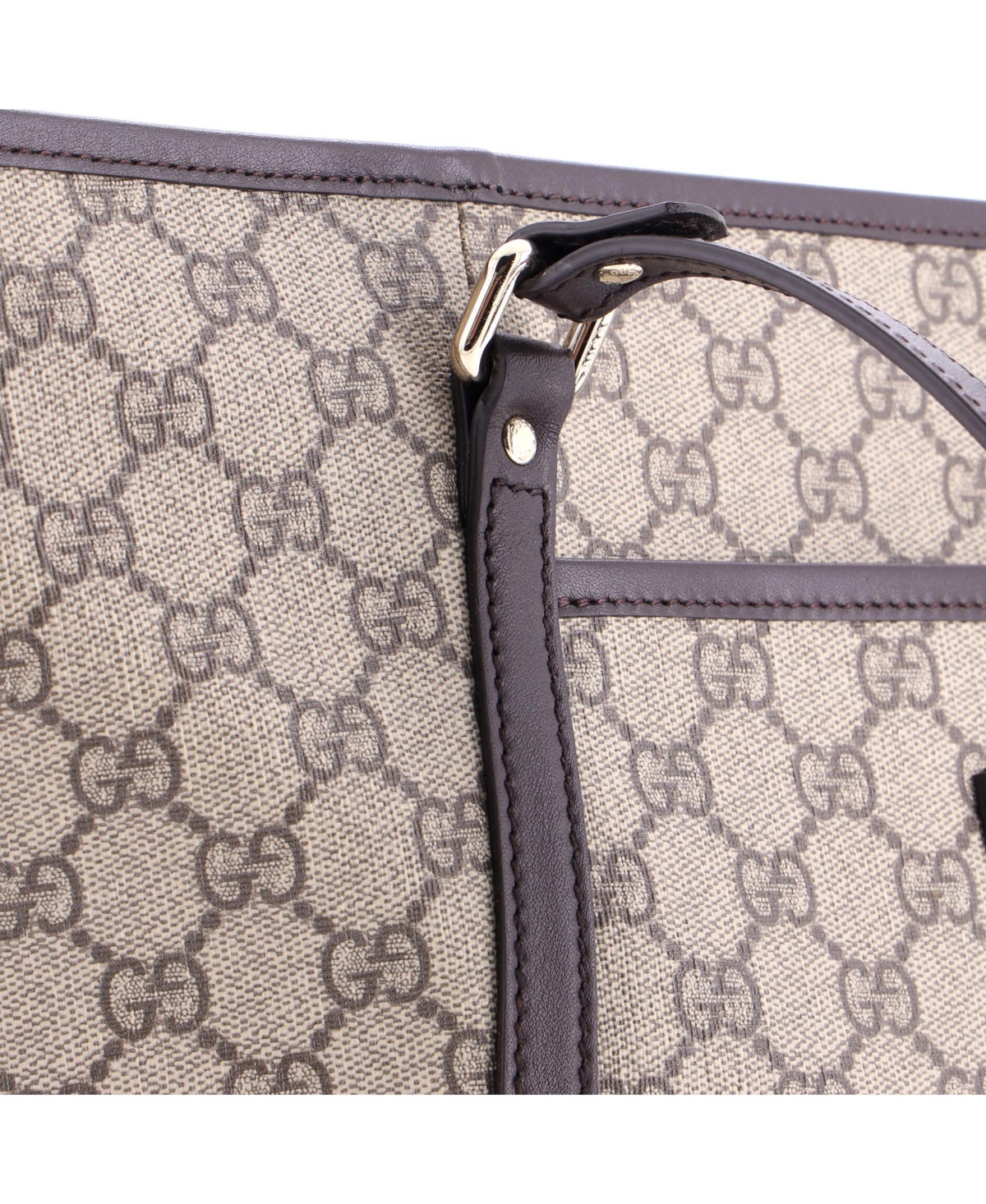 Pre-Owned Gucci Medium Front Pocket Convertible Tote Gg Coated Canvas