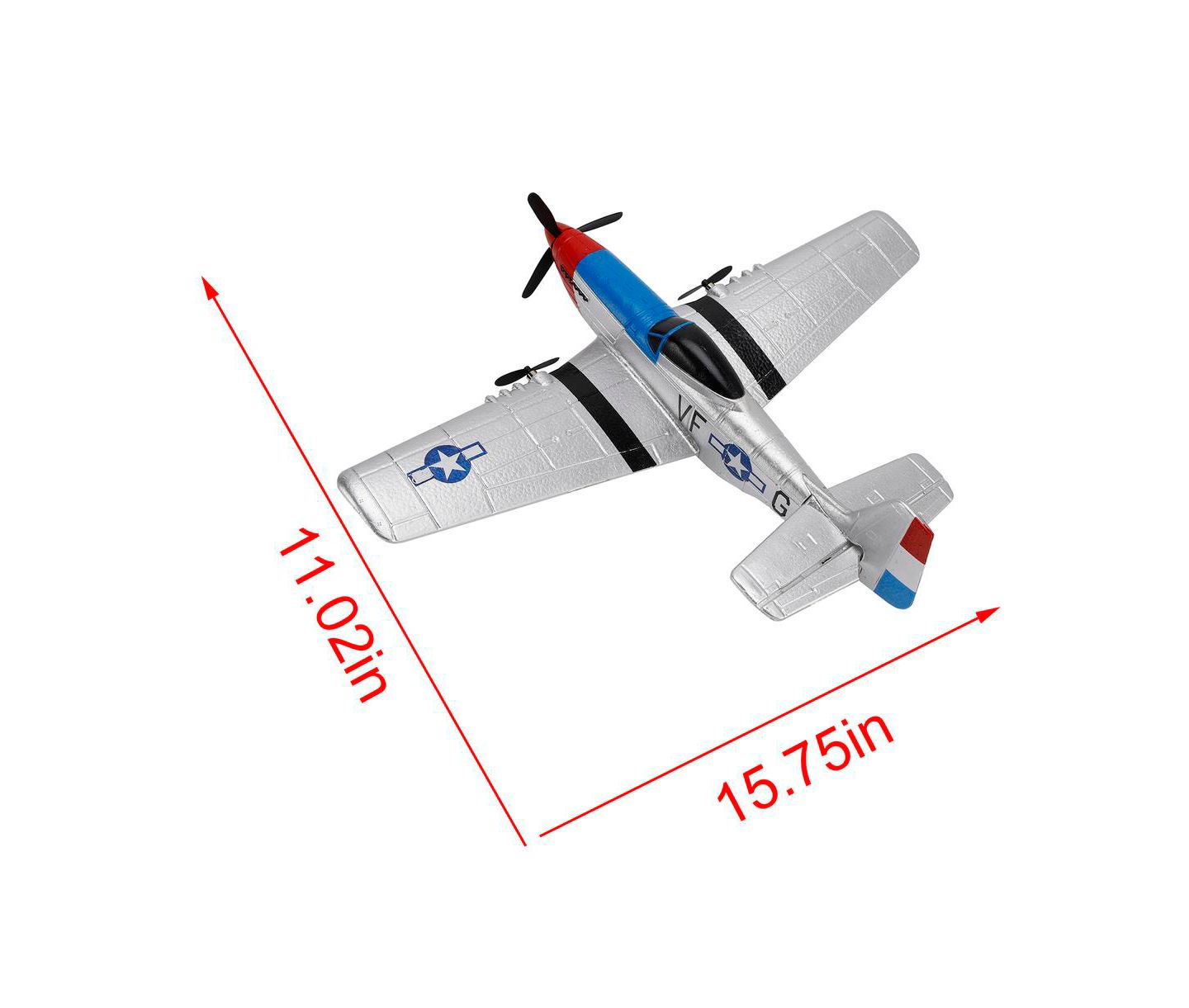 Детская игрушка Bruce & Shark 2.4GHz RC Plane - 3 Channel with Gyro, 330 feet Range and EPP Foam, цвет: Серый — фото 10