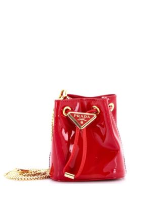 Mini Triangle Logo Drawstring Pouch Bucket Bag Patent