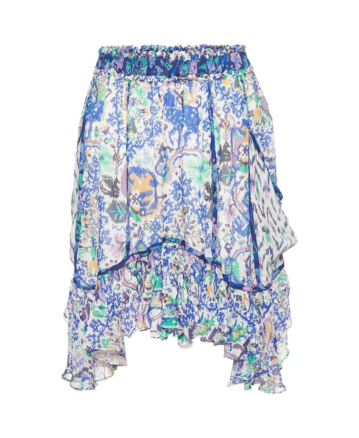 Women's Multicolor Print Crepe Viviane Skirt