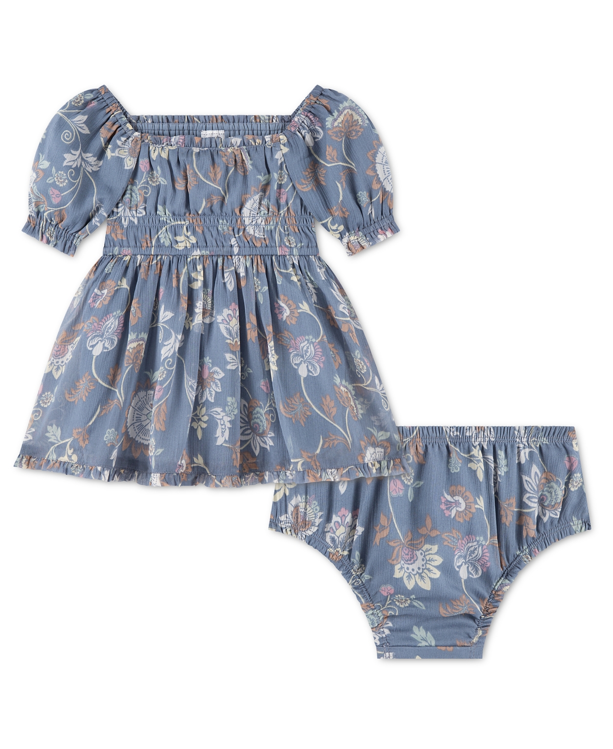 abercrombie kids Baby Girls' Babydoll Mini Short-Sleeve Dress with Matching Diaper Cover