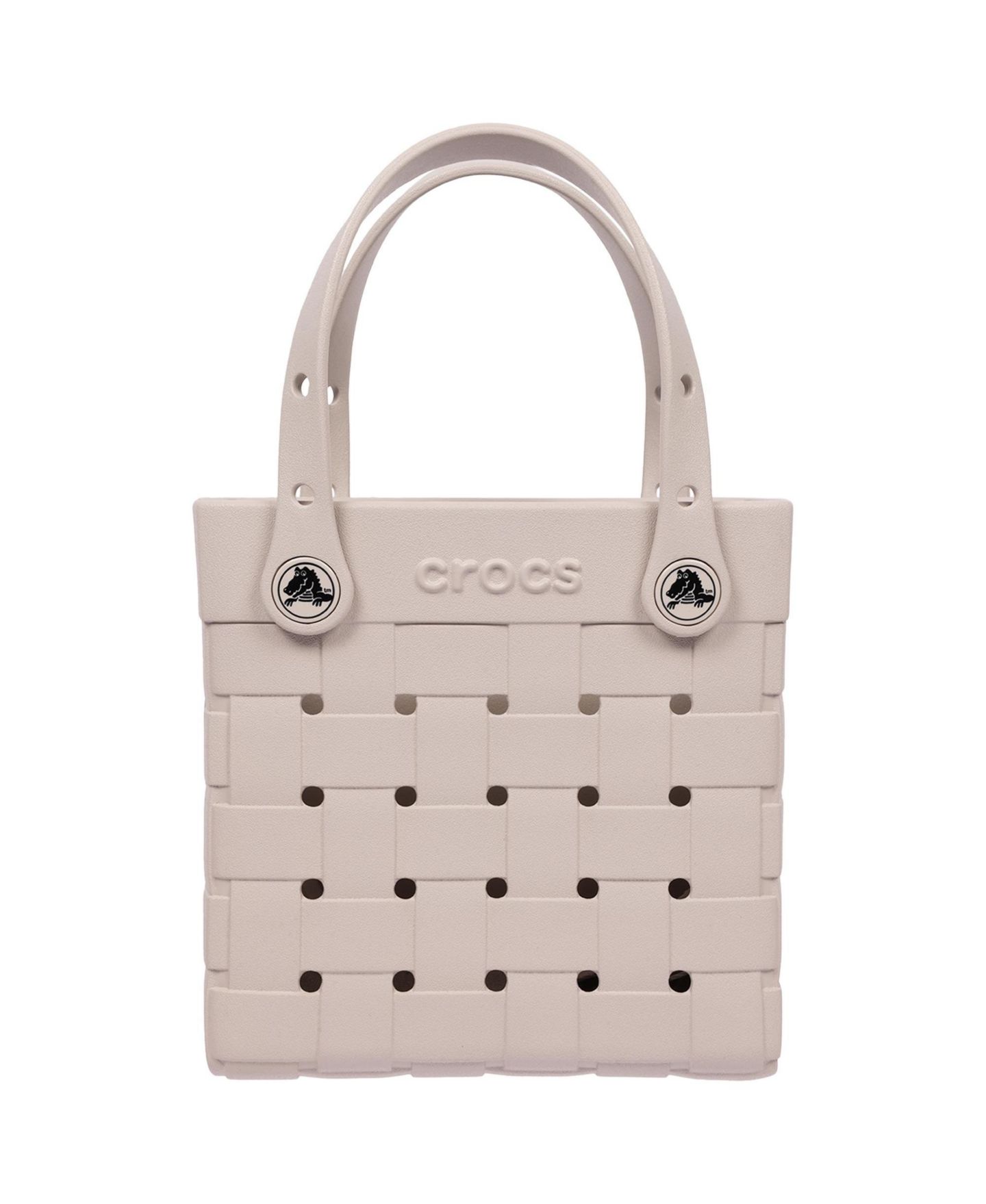 Женская сумка Crocs Woven Style Crossbody Tote with Top Handles and Removeable Crossbody Strap, цвет: Coca Crm — фото 1