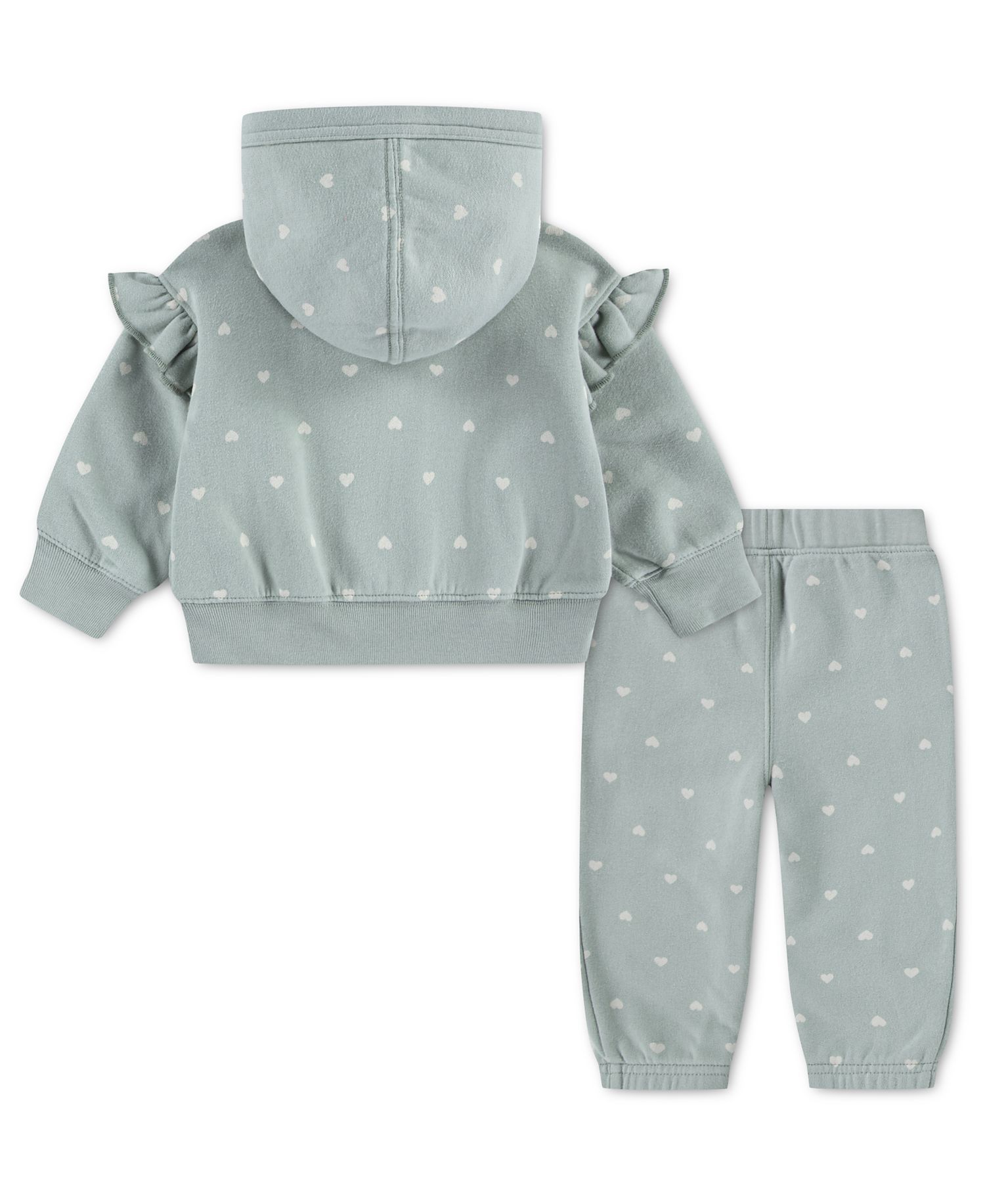Baby Girls' Flutter Full-Zip Hoodie and Joggers Pants, 2-Piece Set
