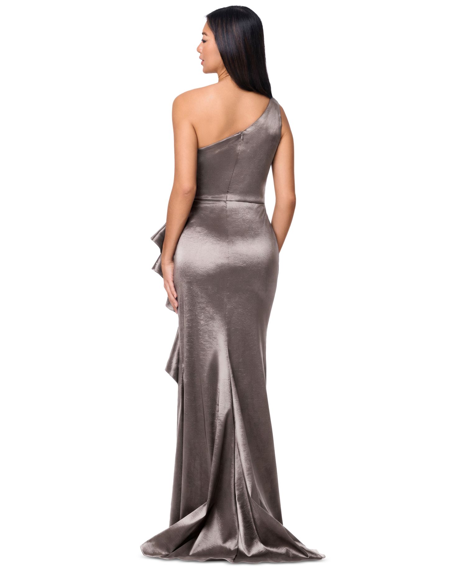 Petite One-Shoulder Ball Gown