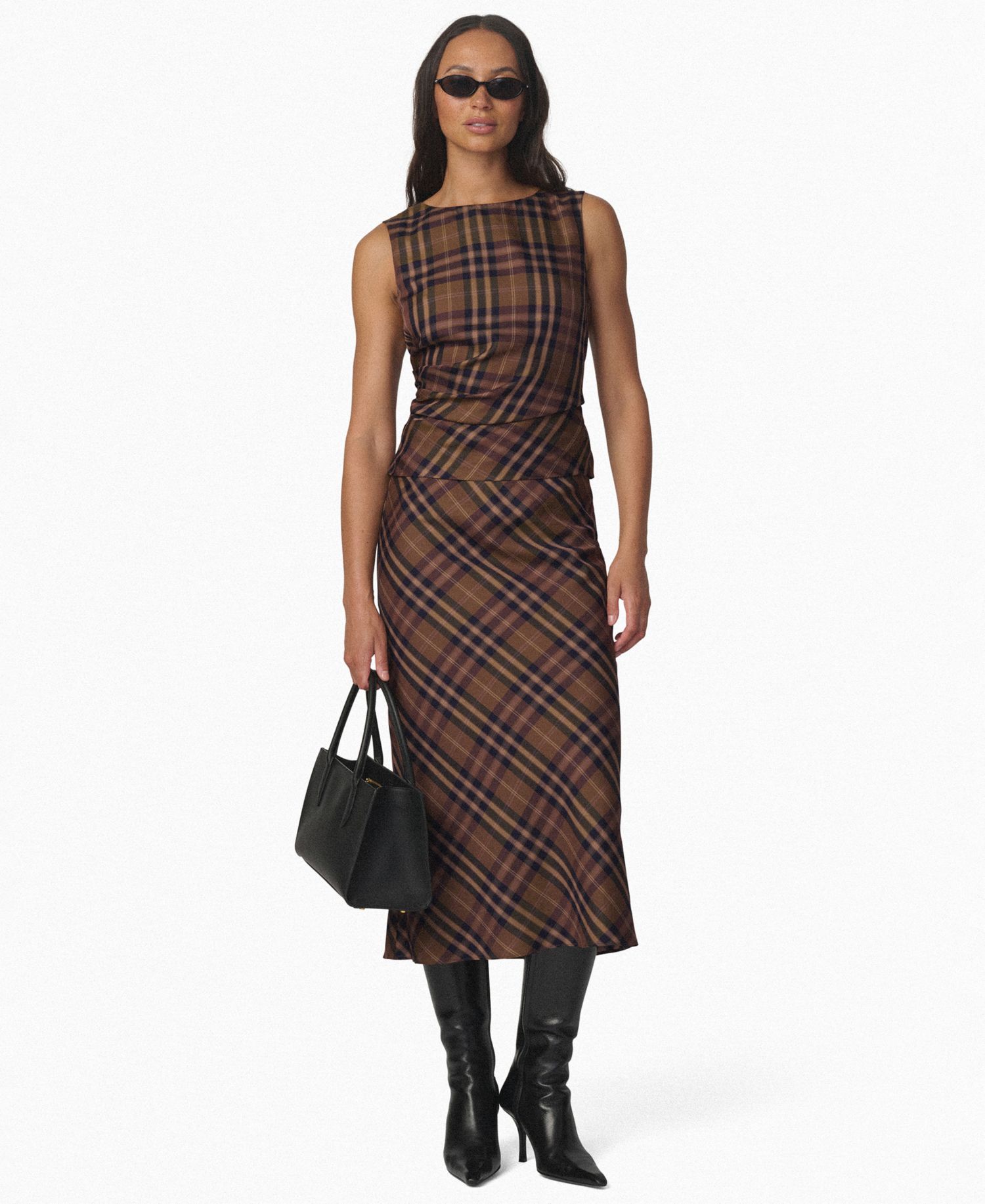 Women's The Meg Plaid Sleeveless Top