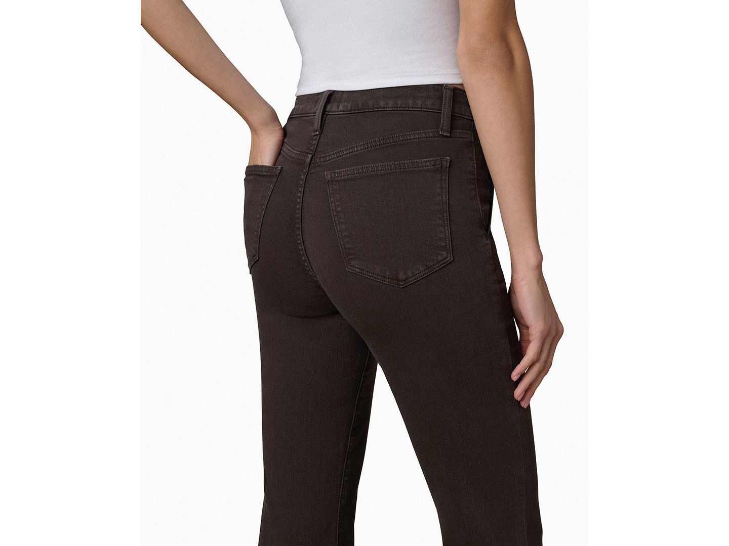 Женские брюки Joe's Jeans The Molly High-Rise Flare Trousers, цвет: Dark Coffe — фото 5