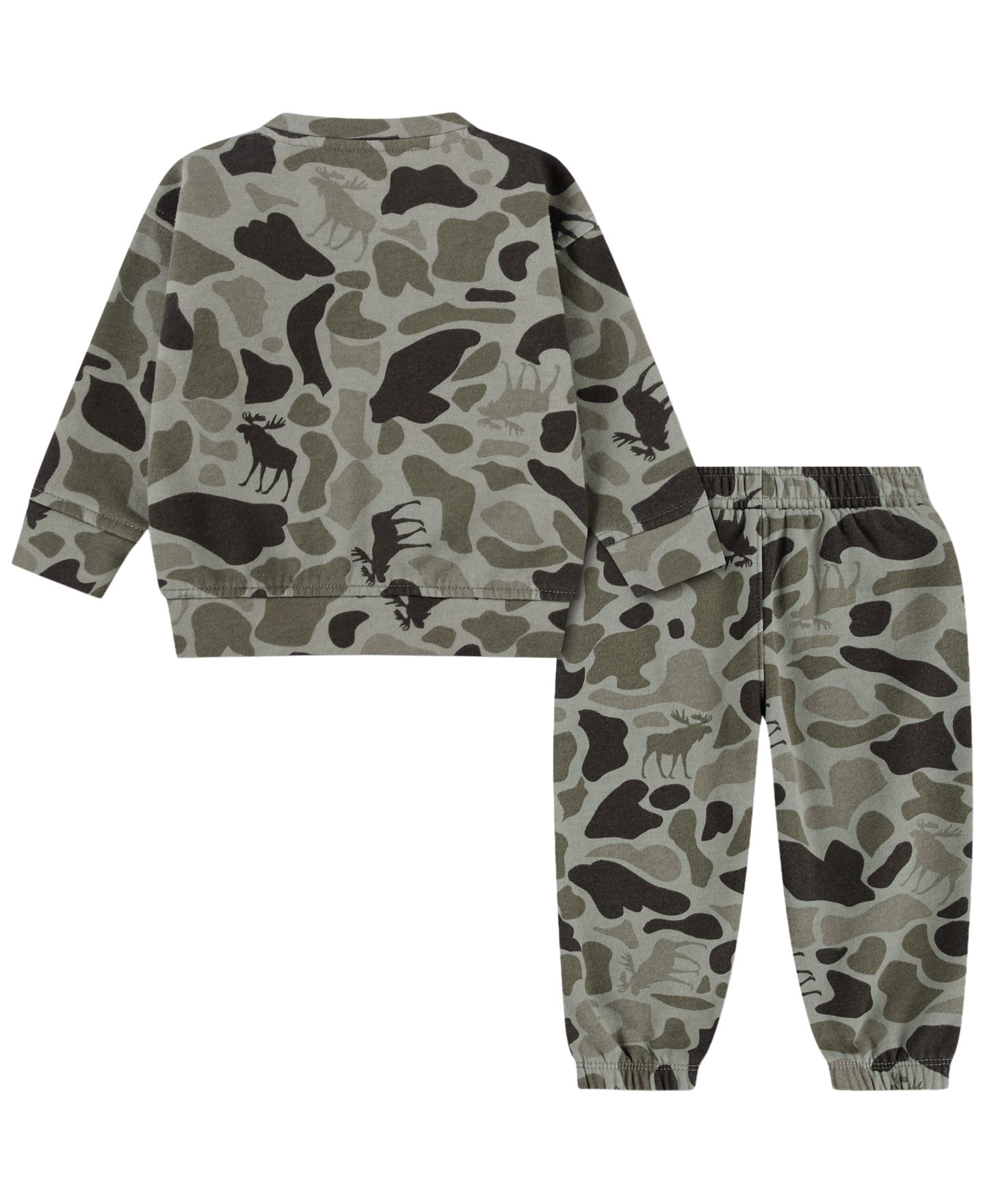 Детский комплект abercrombie kids: свитшот с длинным рукавом и брюки, 2 предмета, цвет: Камуфляжный, вариант 1 — фото 2