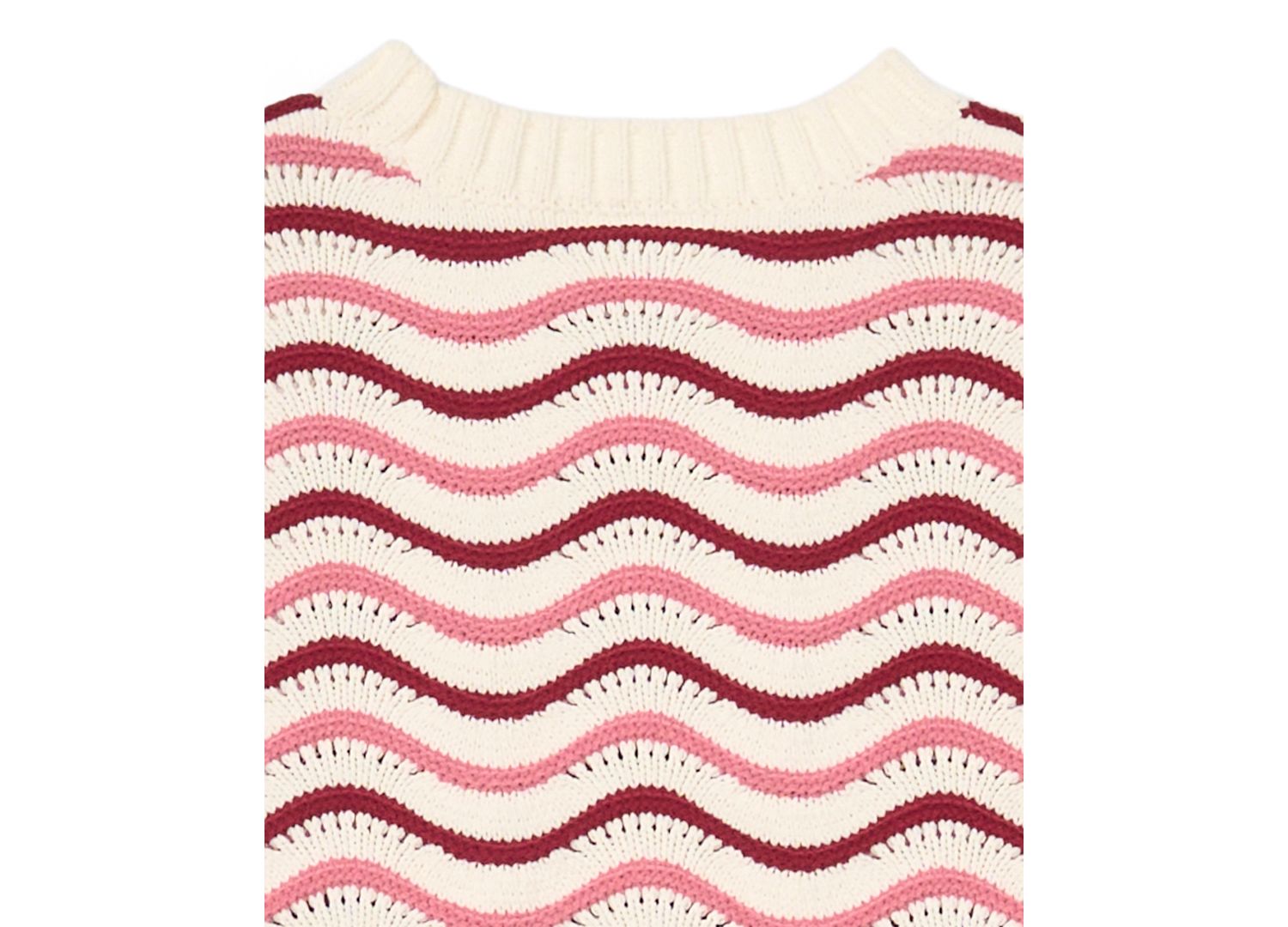 Girls' 4-16 Pointel Crewneck Sweater