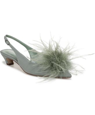 Women's Finch Feather Slingback Pumps