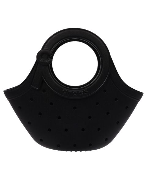Женская сумка Crocs Medium EVA with Round Handle and Soft Touch Buckle, цвет: Чёрный