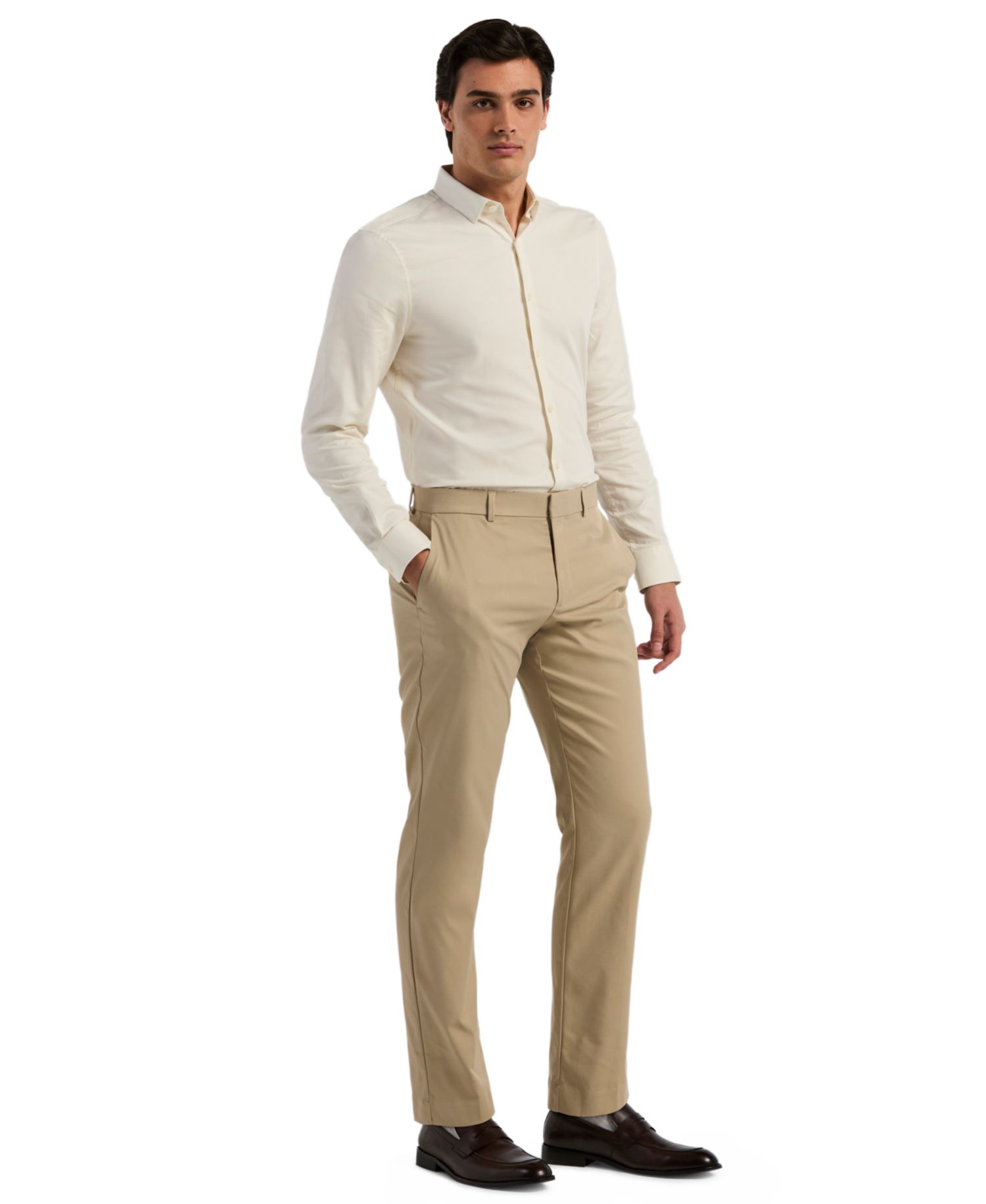 Men's Flat Front Modern-Fit Dress Pants