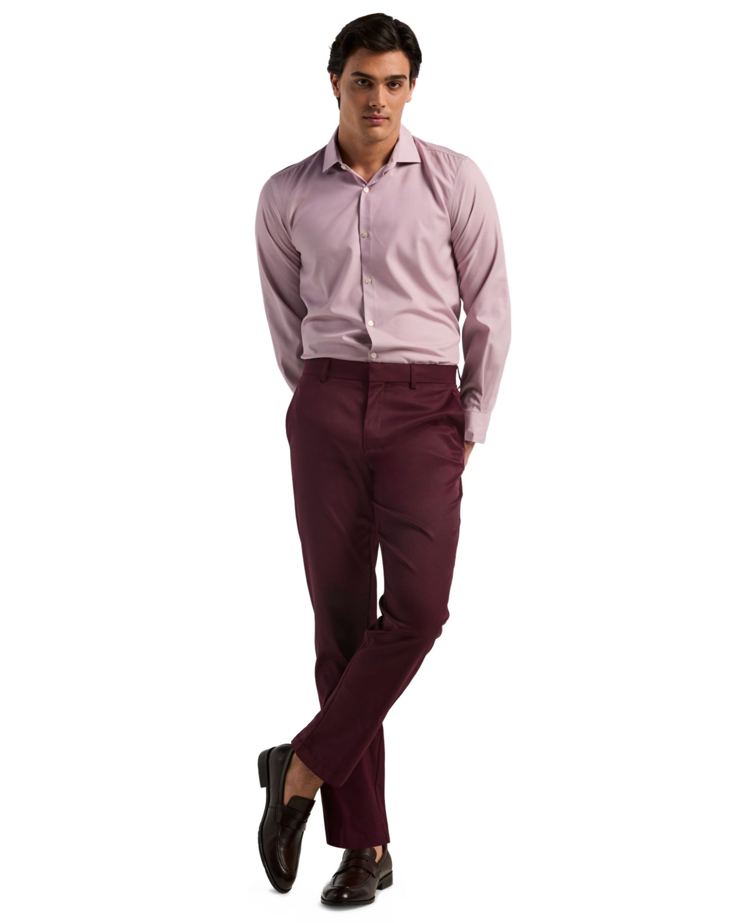 Men's Flat Front Modern-Fit Dress Pants