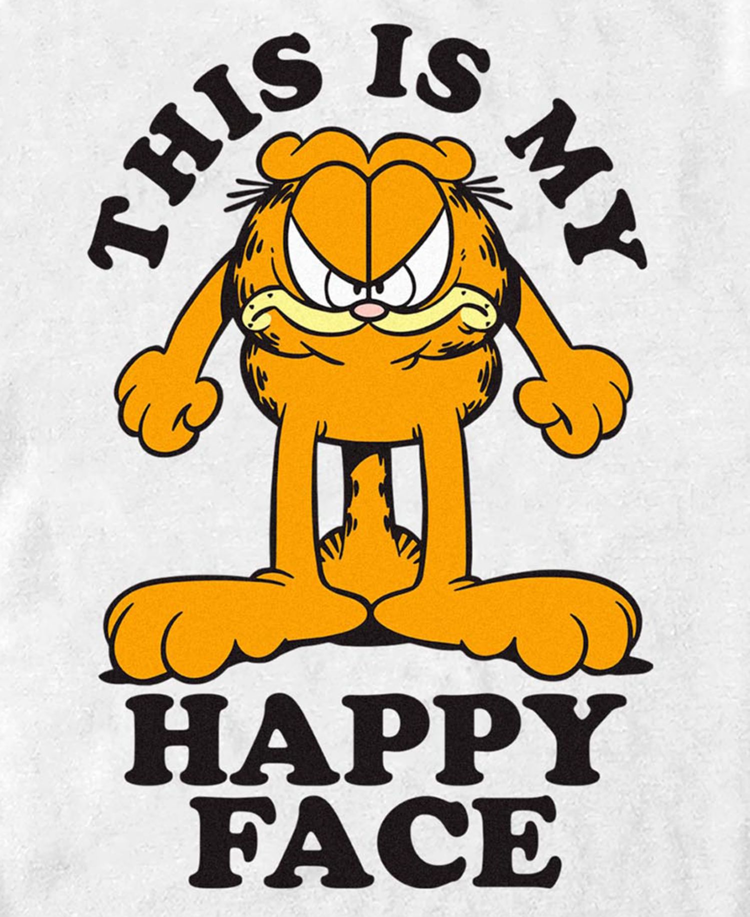 Men's Garfield Happy Face T-Shirt
