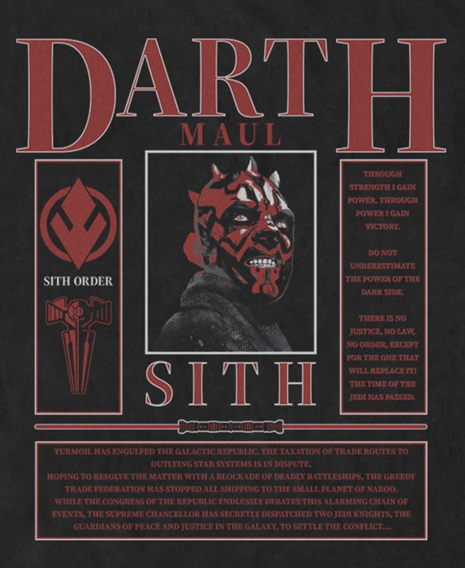 Men's Star Wars Maul Card T-Shirt
