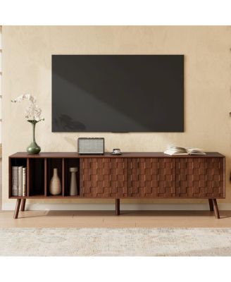 68" Mid-Century Modern TV Stand for TVs up to 75