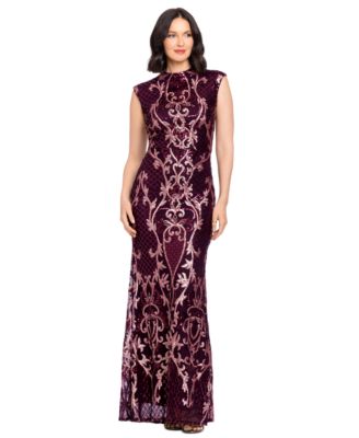 Women's Sequin Embroidery Gown