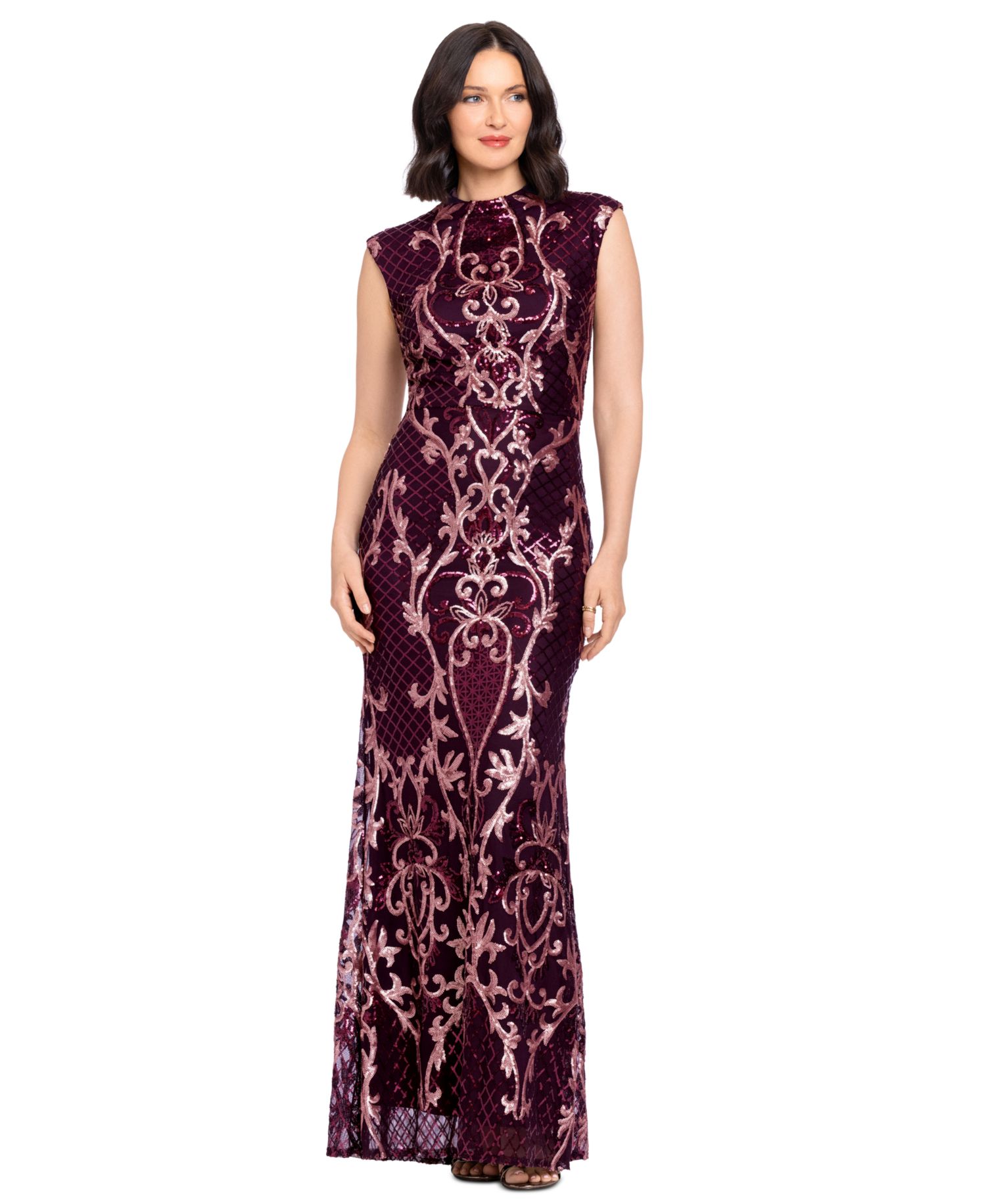 Women's Sequin Embroidery Gown