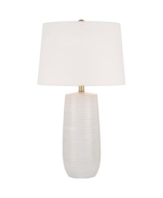 Kerry 28 1/2" High Light Stripes Ceramic Table Lamp