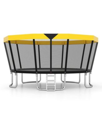 16 ft ASTM Compliant Recreational Trampoline with Safety Enclosure and Ladder