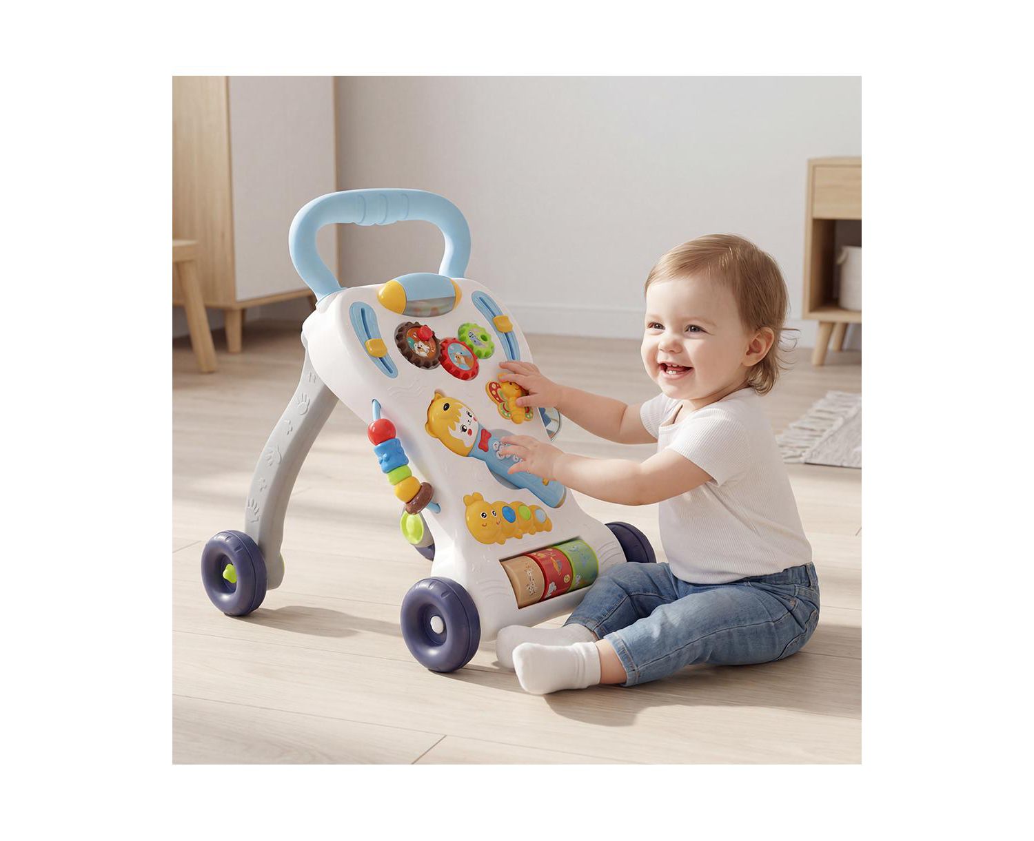 Toddler Baby Push Walker Learning Walking Toys