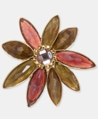 Stone Flower Pin 