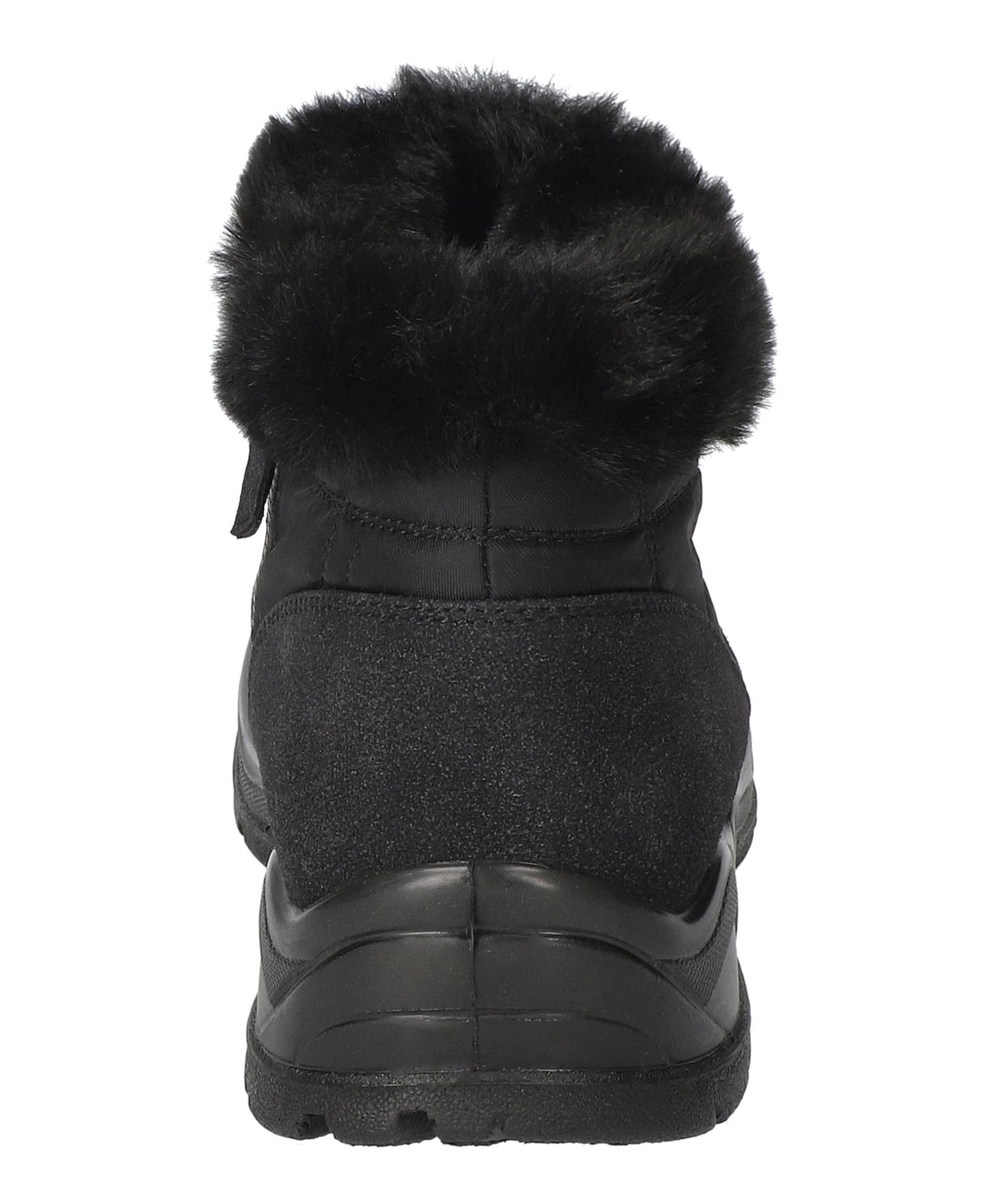 Женские ботинки Easy Street Sleet Winter Round Toe Booties, цвет: Чёрный нубуковый — фото 3