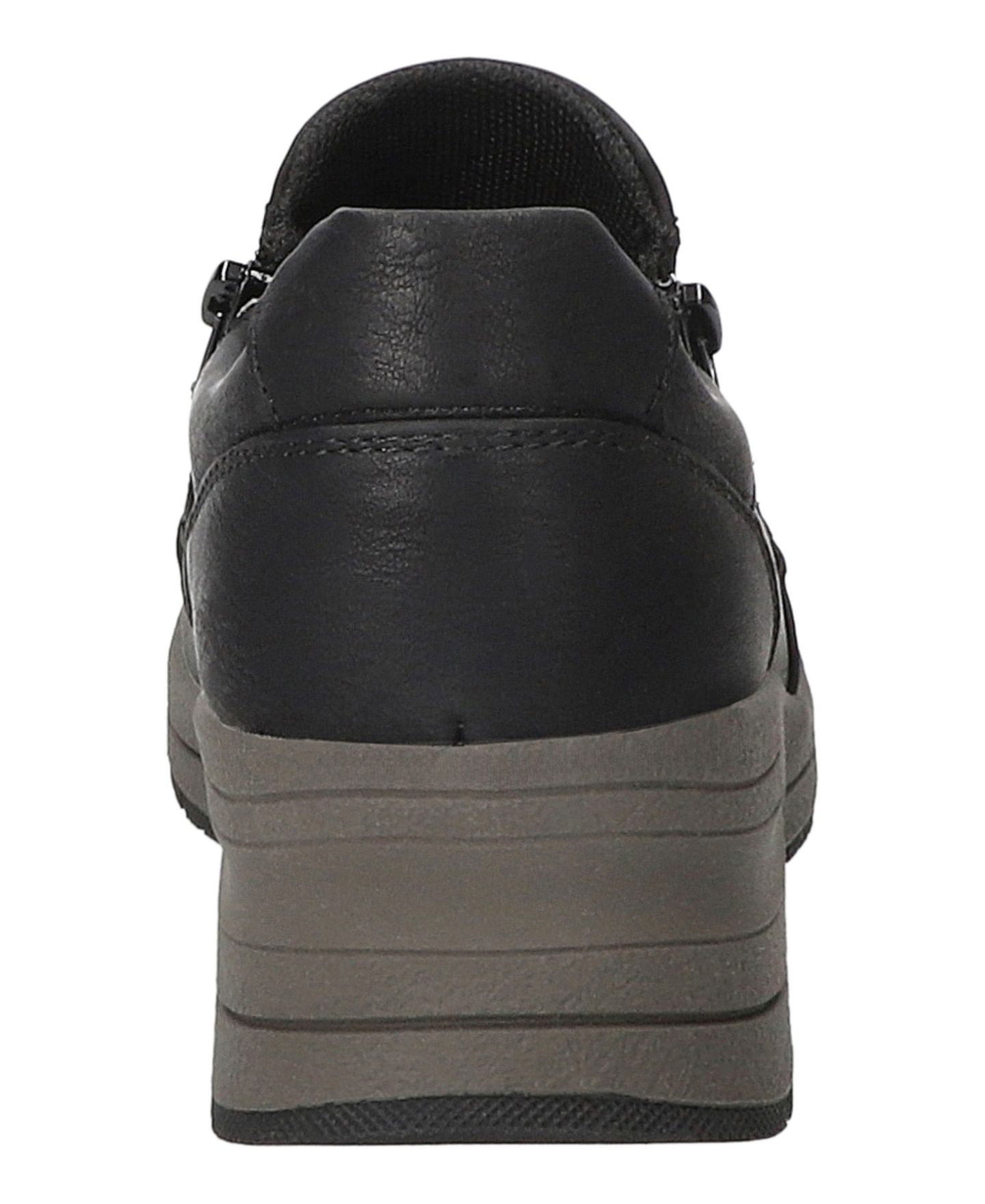 Женские кроссовки Easy Street Nita Slip-Resistant Wedge, цвет: Чёрный — фото 3