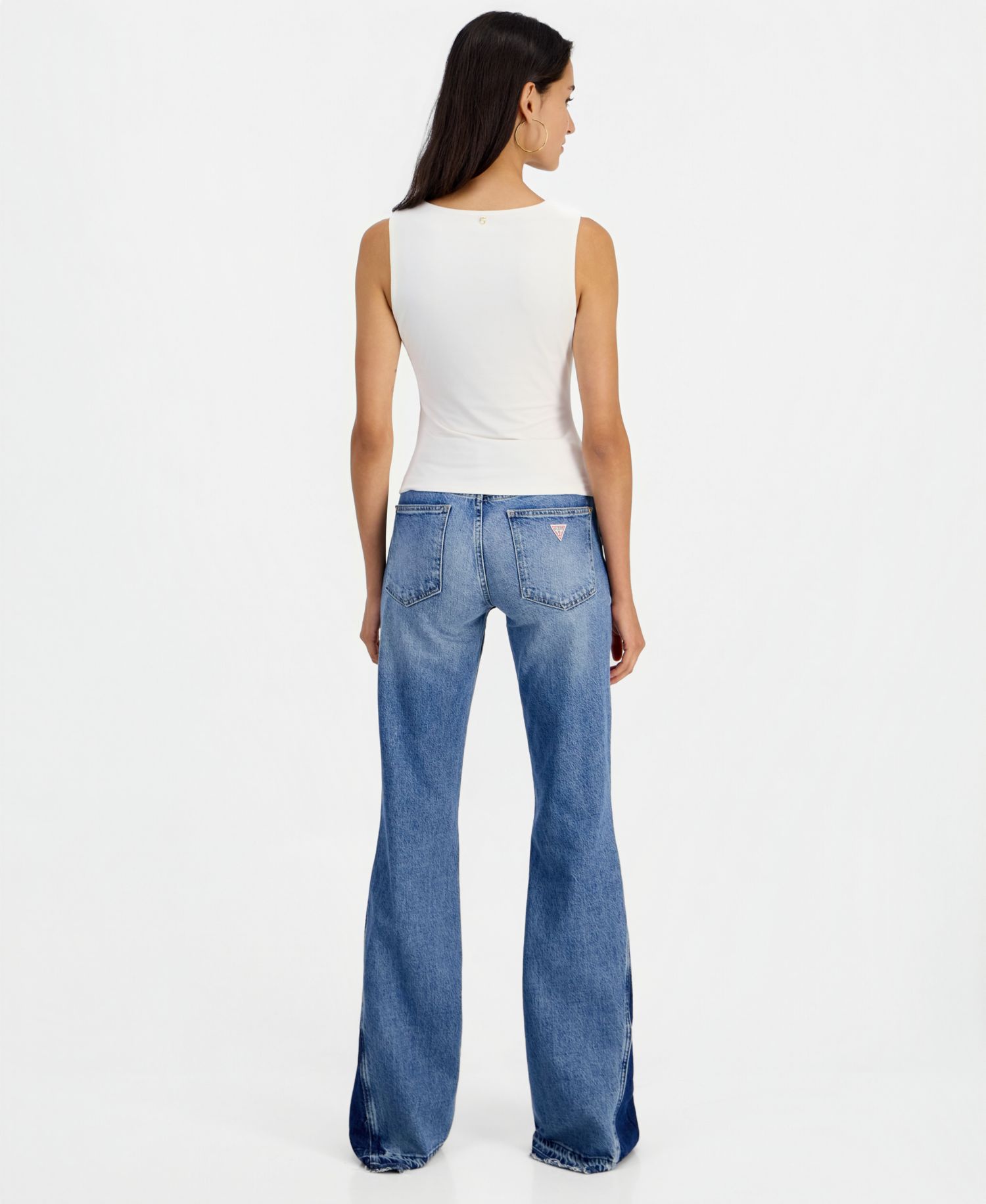 Women's Beverly Contrast Panel Flare Jeans