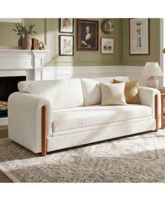 Modern 3-Seater Upholstered Sofa, 79.1" Couch for Living Room