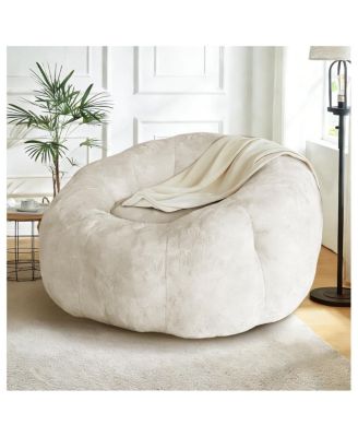 Round Floral Bean Bag Chair: Comfortable Body-Contouring Support