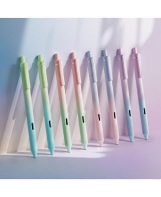 Retractable Fine Point Pens Soft Grip Smooth Quiet Writing Quick Dry for Journaling Note Taking Sketching