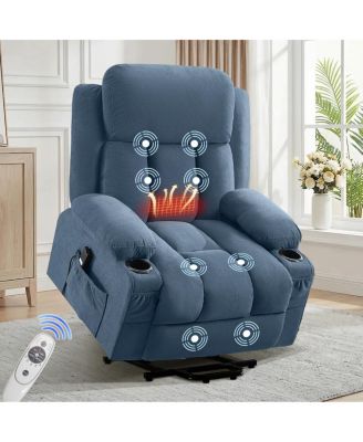 Power Lift Recliner Chair with Heat, Massage, and USB Port