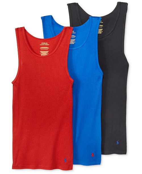 Polo Ralph Lauren Men's 3Pk. Classic Fit Tank Tops & Reviews Underwear & Socks Men Macy's