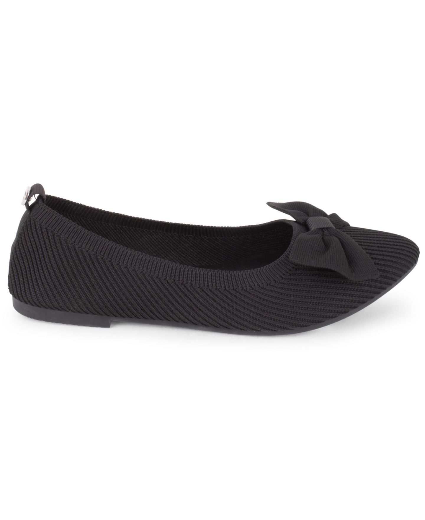 Женские балетки Tahari Monaghan Knit Slip-On Flats, цвет: Чёрный — фото 2