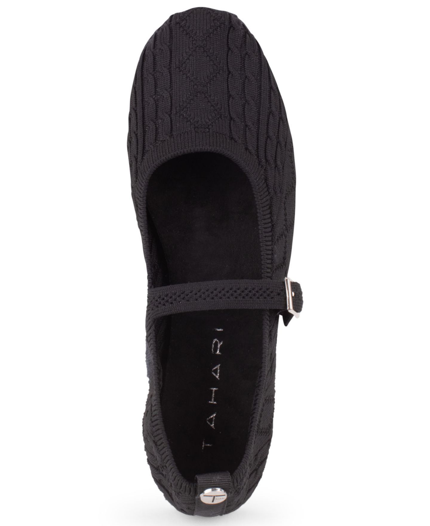 Женские балетки Tahari Montpellier Slip-On Mary Jane Flats, цвет: Чёрный — фото 4